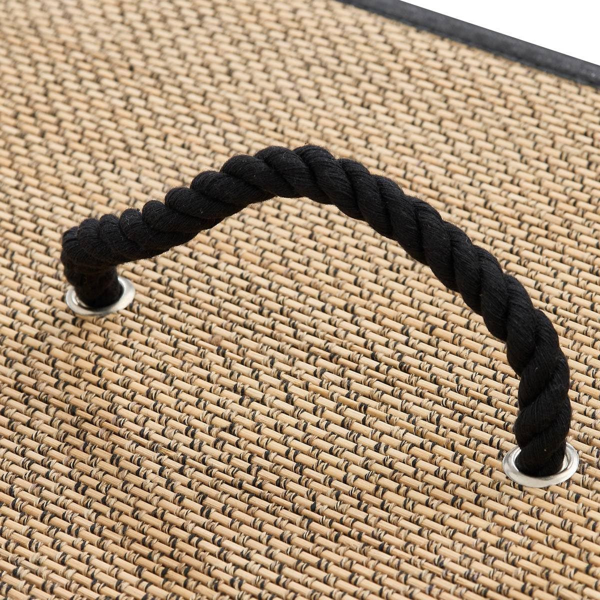 CESTO PER BIANCHERIA ANGOLARE 48L.BAMBU