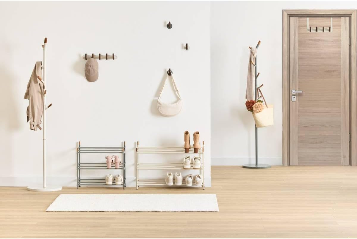 SCARPIERA ESTENSIBILE 12PAIA METALLO BEIGE