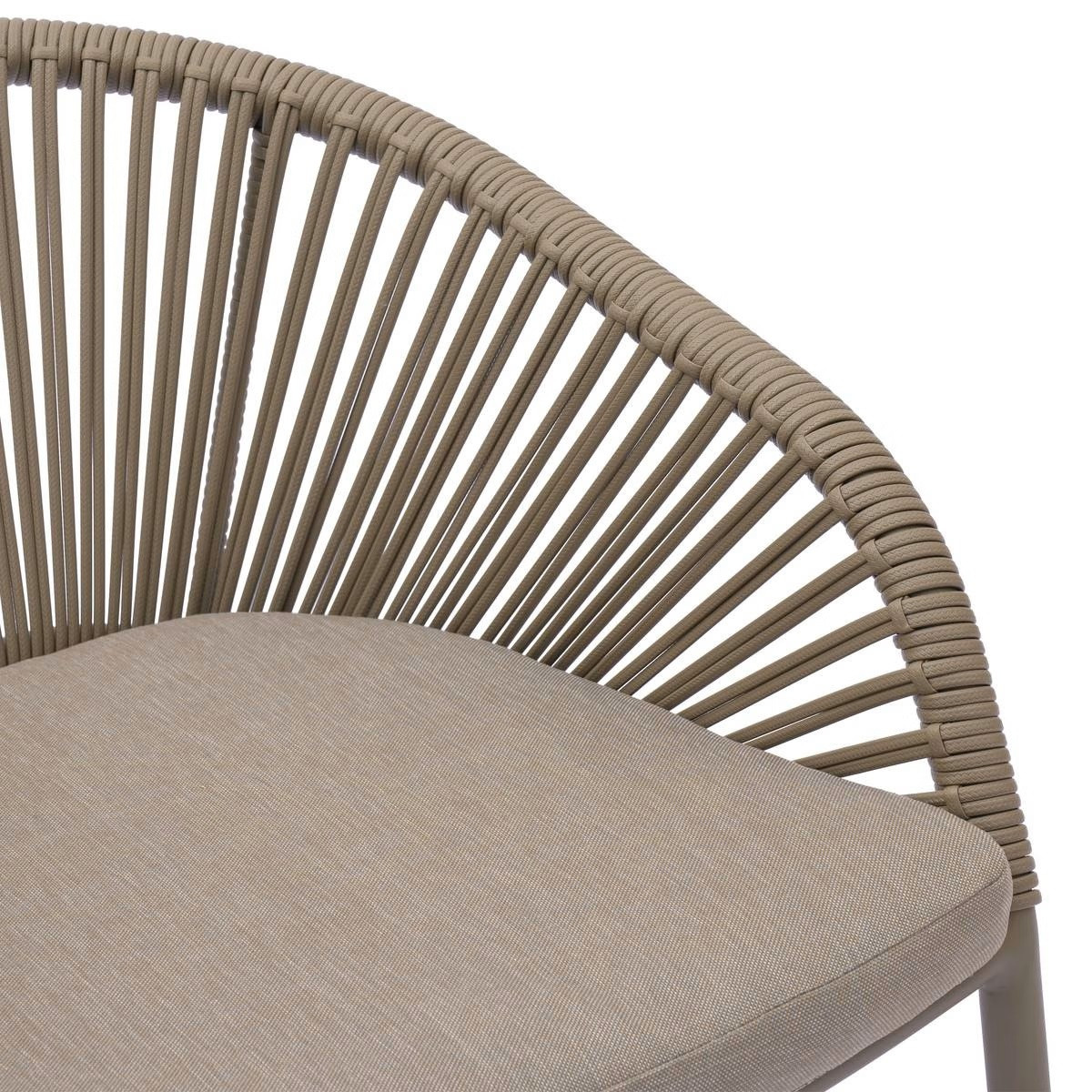 TAVOLO TONDO CM.130+4 POLTRONE COFFEE