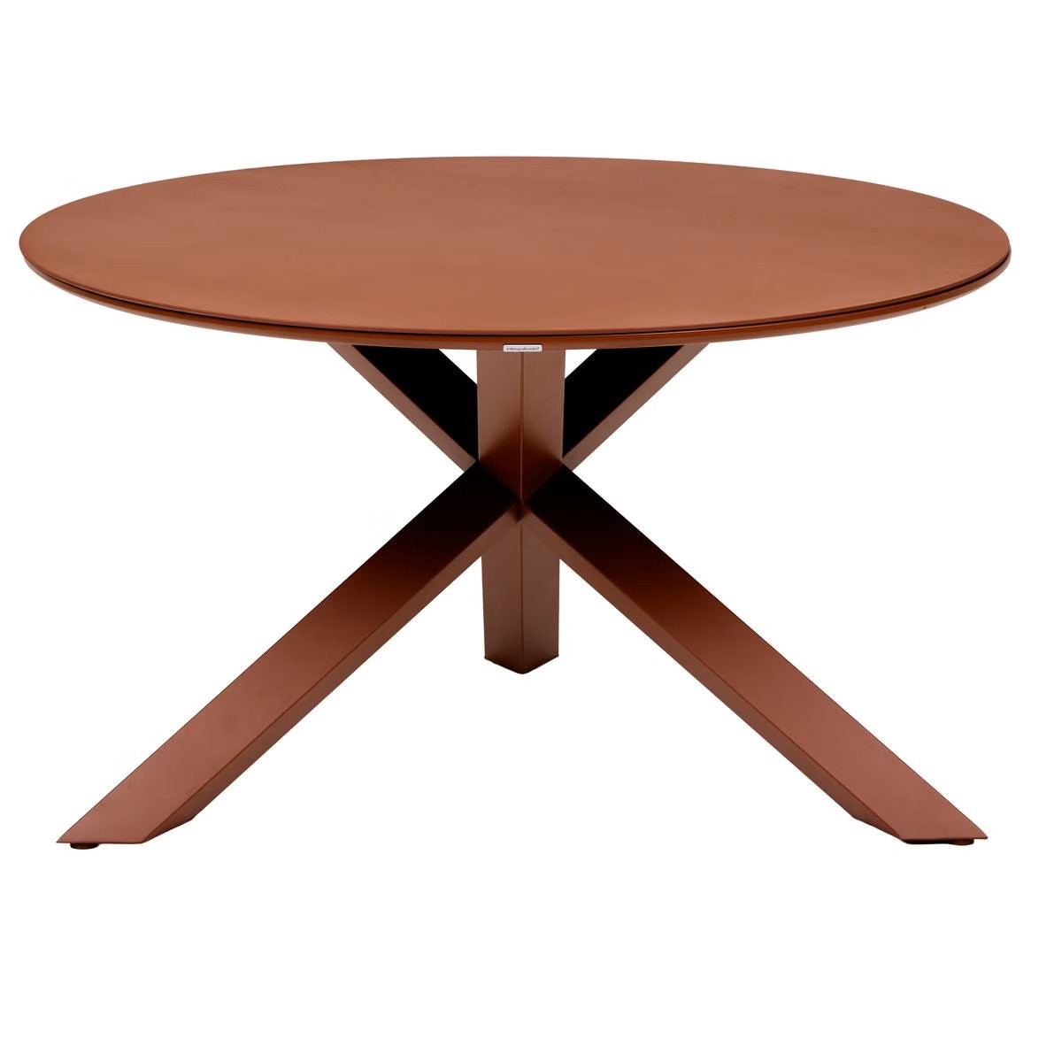 TAVOLO TONDO CM.130+4 POLTRONE MATTONE