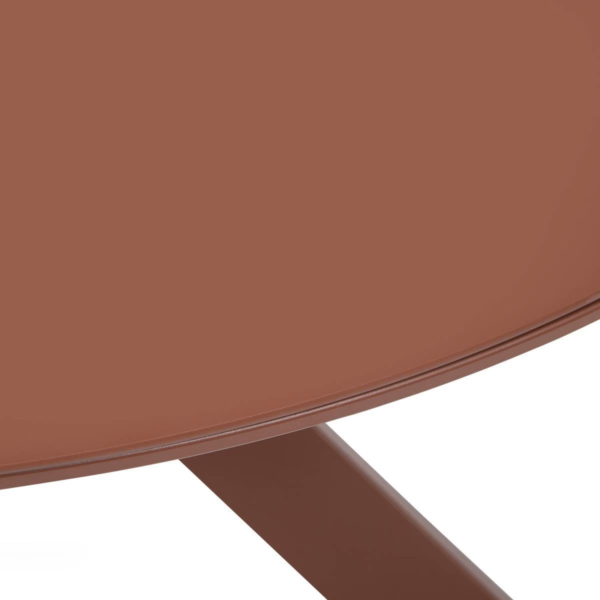 TAVOLO TONDO CM.130+4 POLTRONE MATTONE