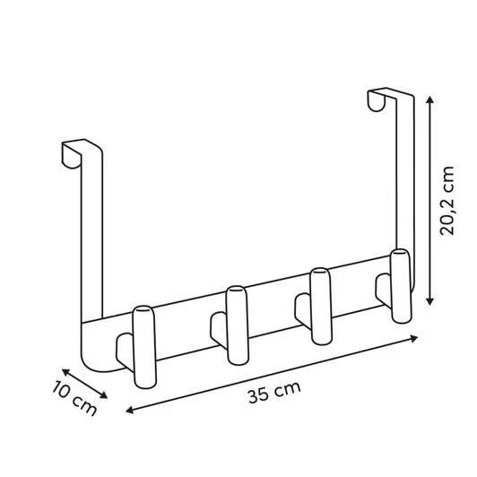 APP.DA PORTA 4 ASTE CM.35 LGN/VERDE