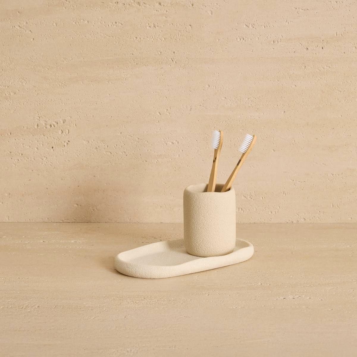 PORTA SPAZZOLINI OLEYA  BEIGE