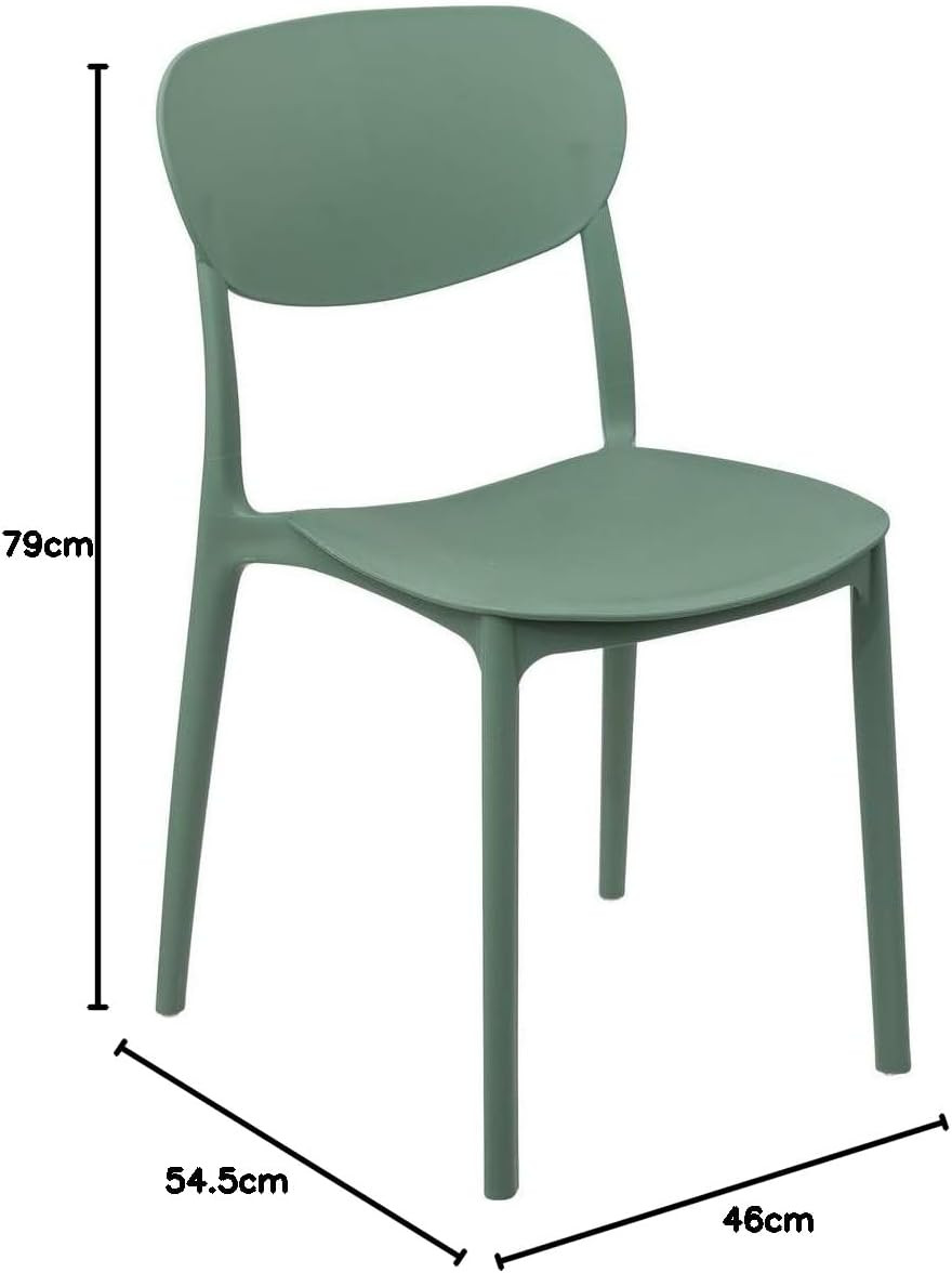 SEDIA STACK IN PLASTICA VERDE