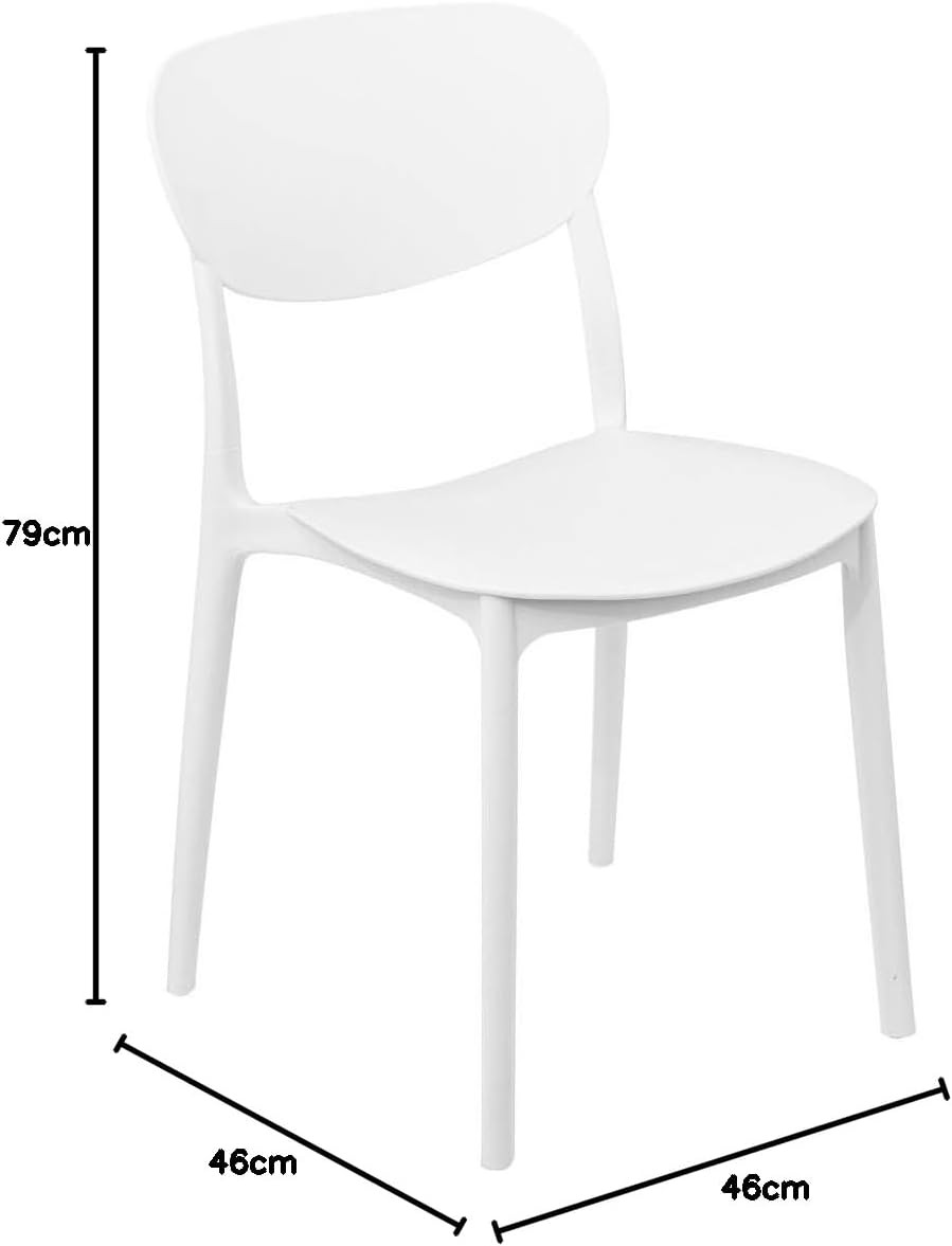 SEDIA STACK IN PLASTICA BIANCA