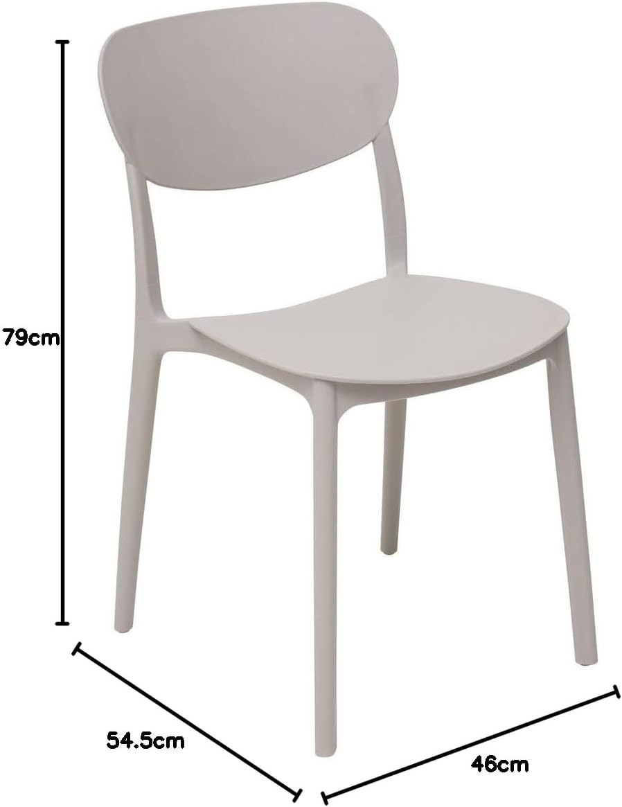 SEDIA STACK IN PLASTICA GRIGIA