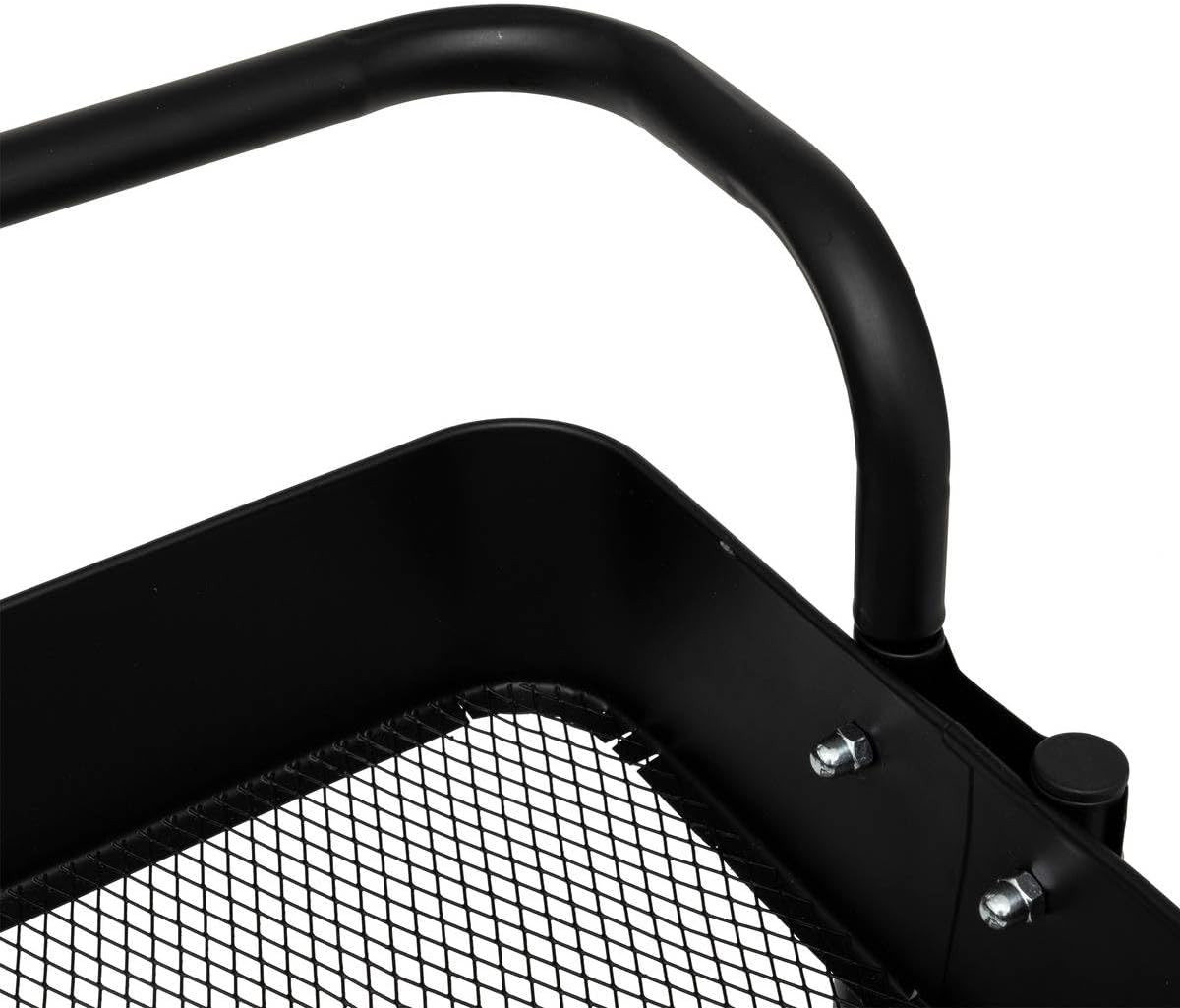 CARRELLO C/RUOTE METALLO 3P. NERO