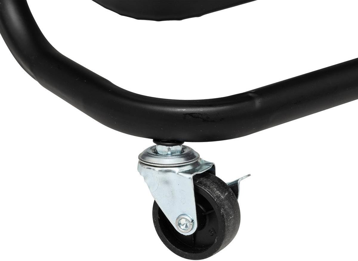 CARRELLO C/RUOTE METALLO 3P. NERO