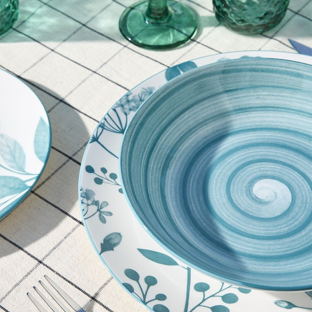 SERVIZIO TAVOLA 18PZ CORALIE TEAL