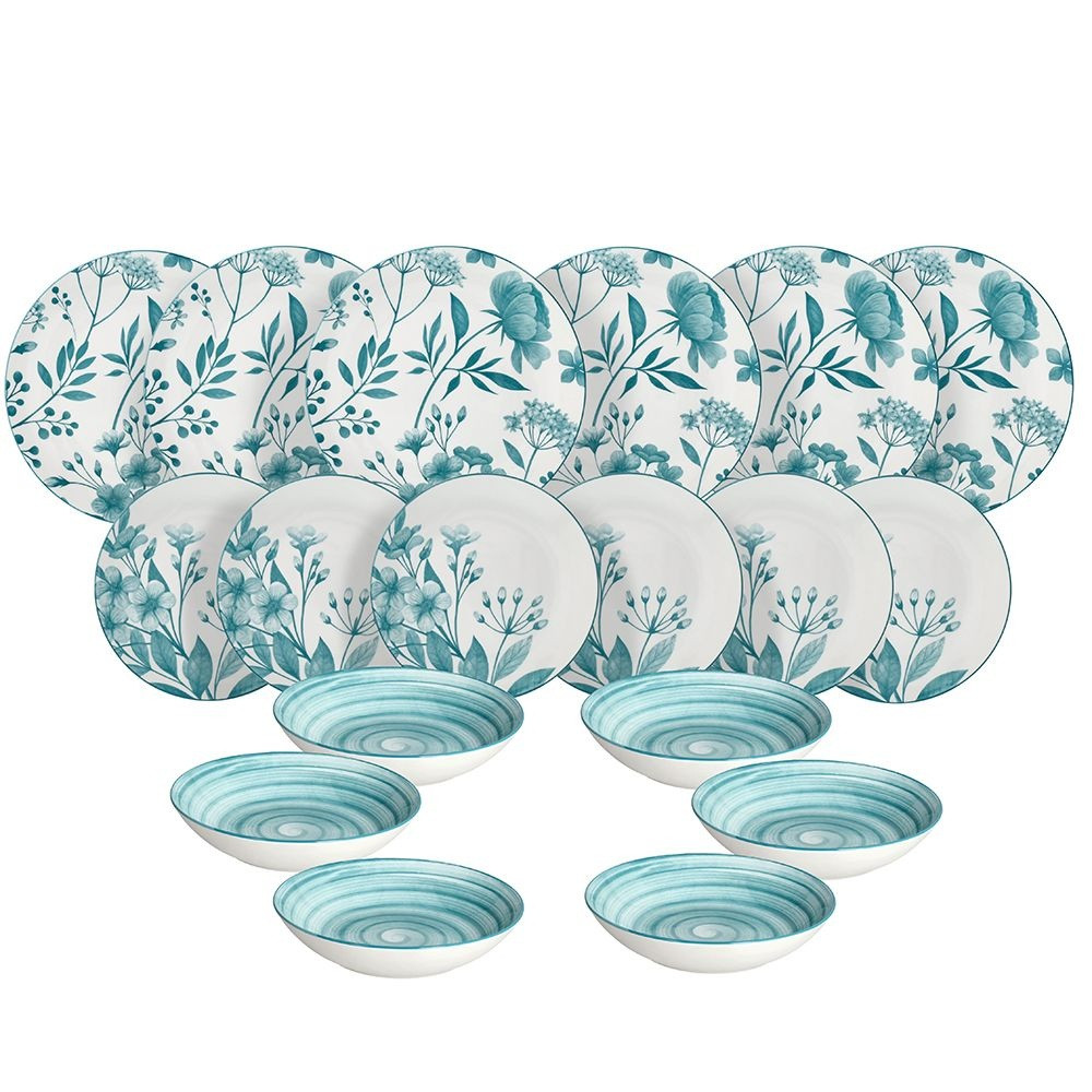 SERVIZIO TAVOLA 18PZ CORALIE TEAL