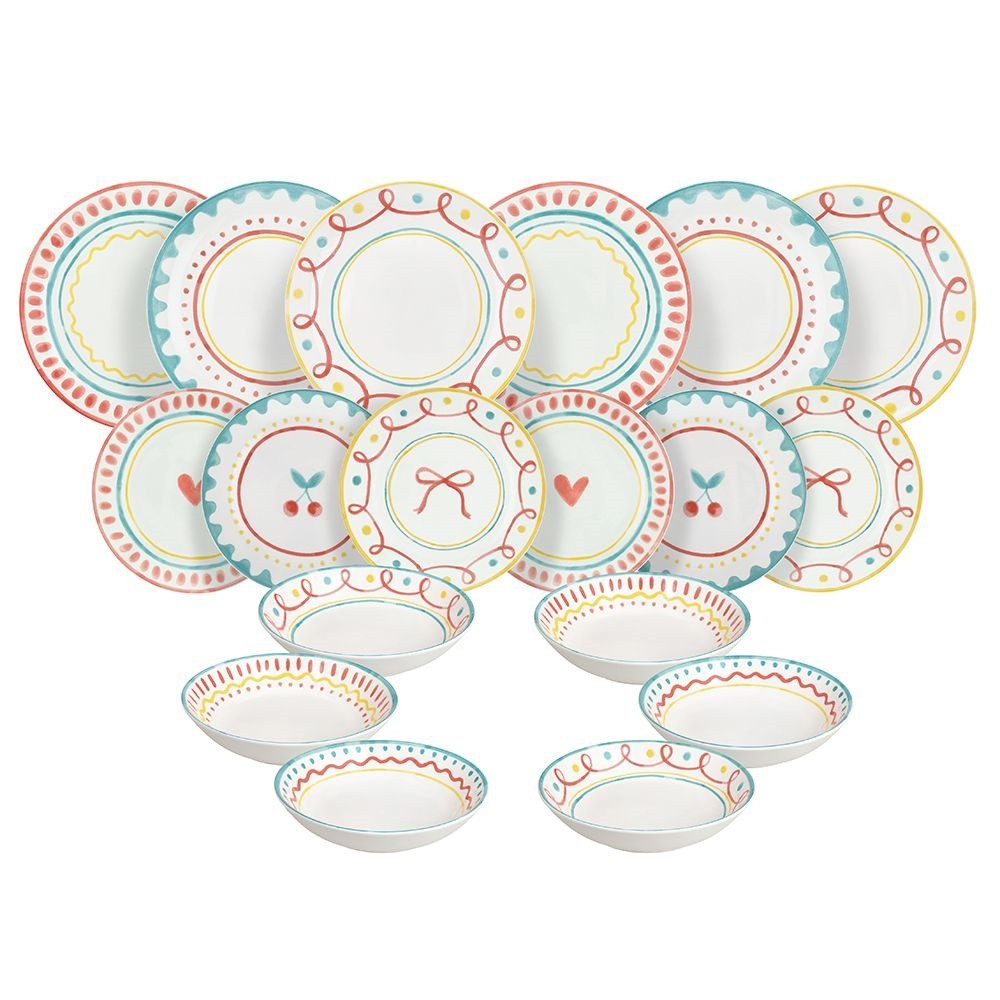 SERVIZIO TAVOLA 18PZ CHERRY POP