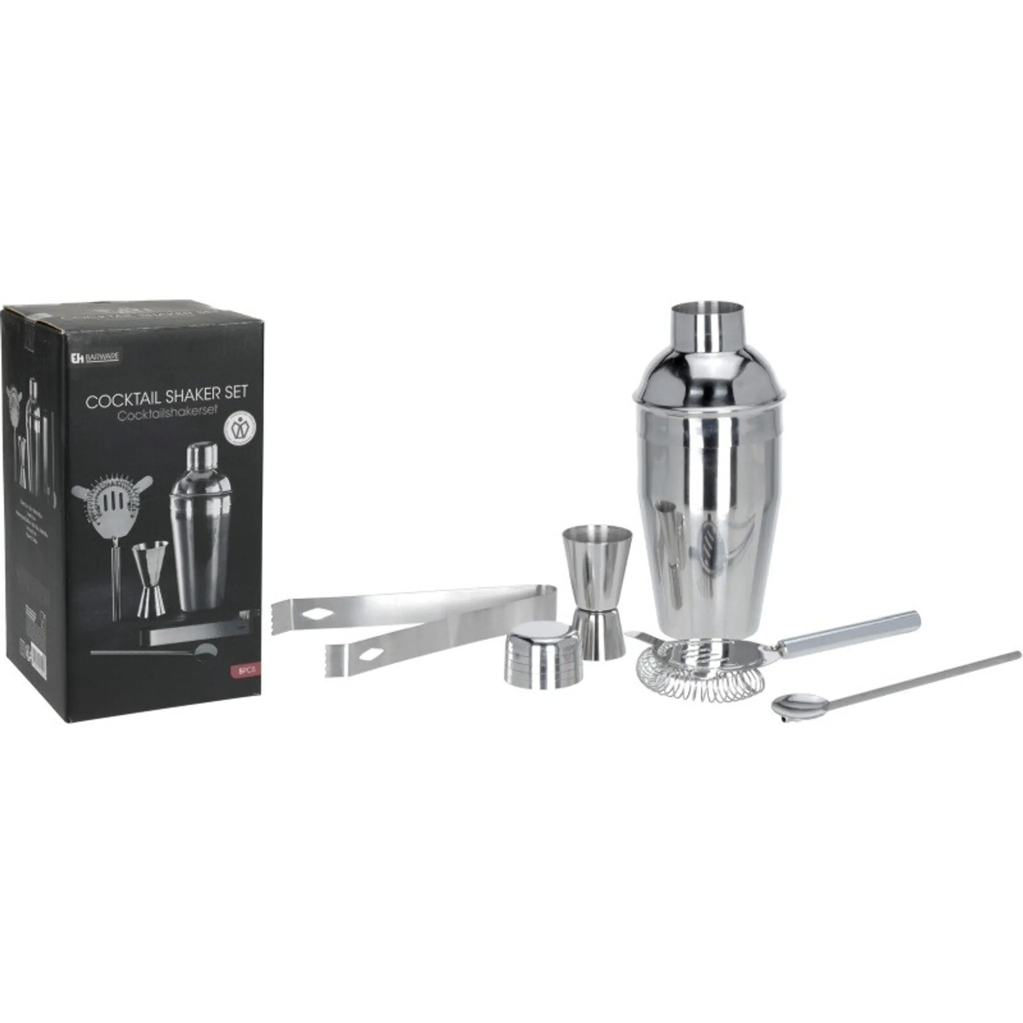 SHAKER CON ACCESSORI PER BARMAN