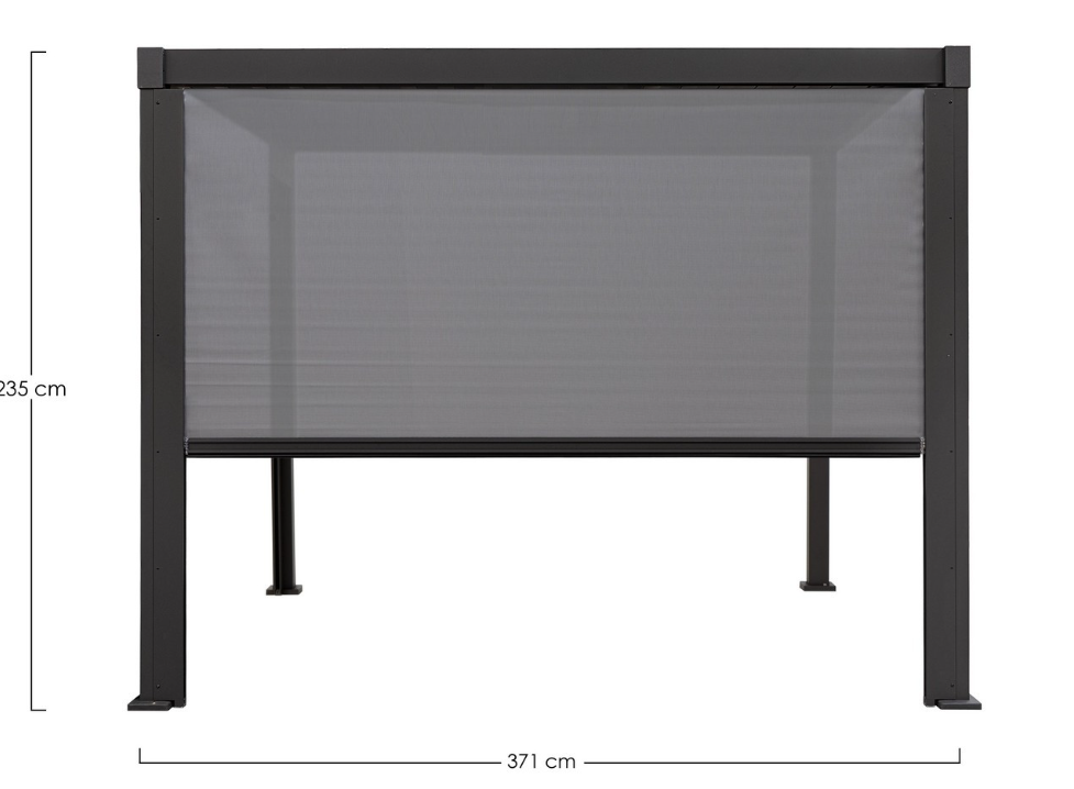 TENDA RULLO PERGOLA GARDA LATO 4M ANTRACITE