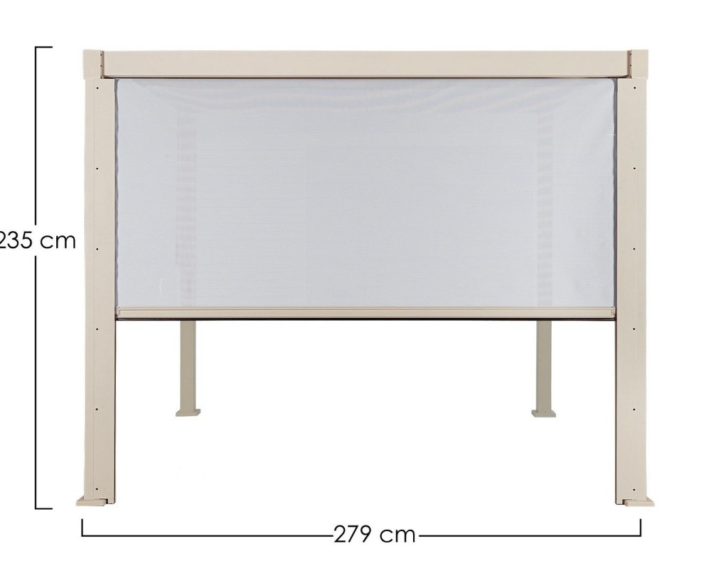 TENDA RULLO PERGOLA GARDA LATO 3M SETA
