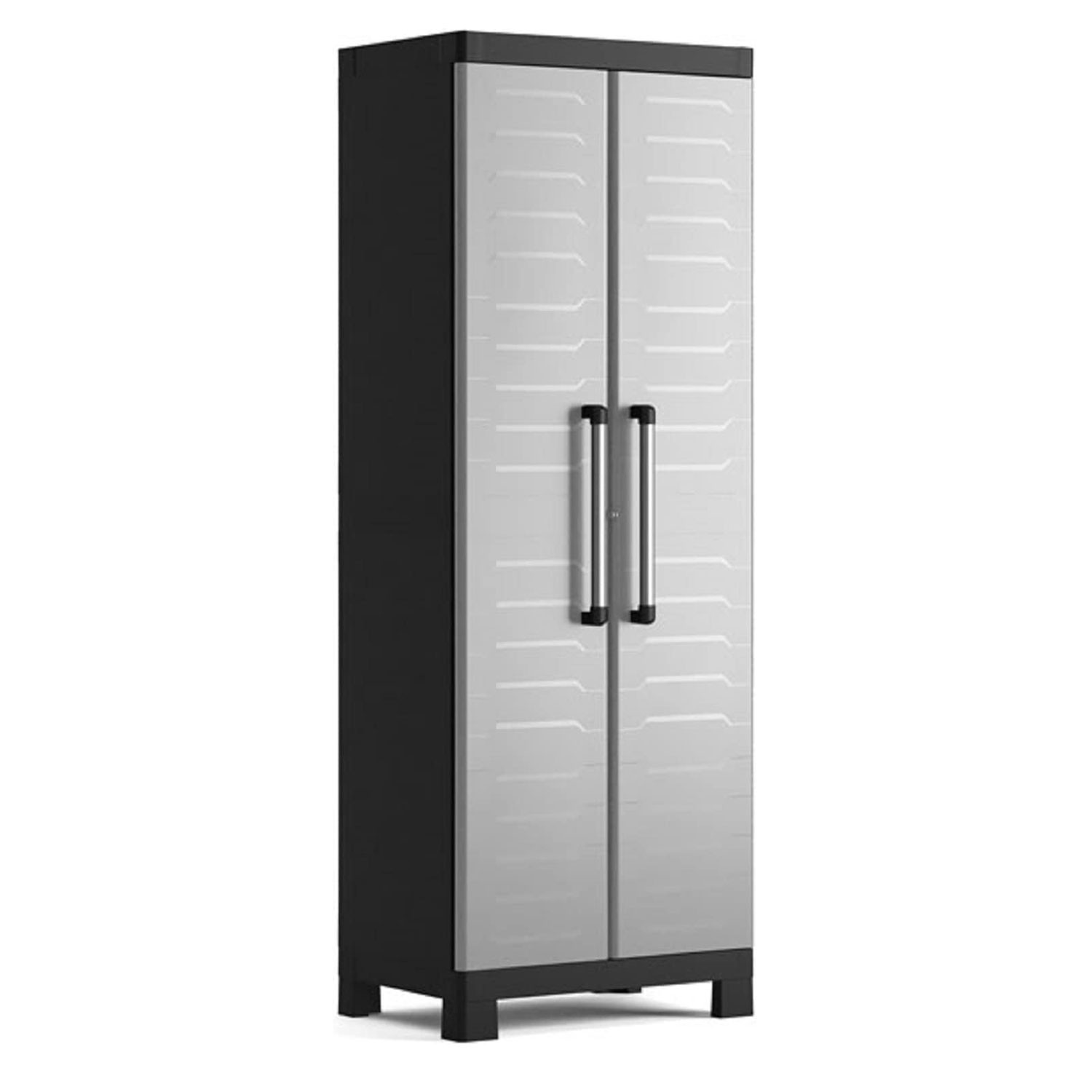 ARMADIO DETROIT ALTO 65X45H182 GRIGIO/NERO
