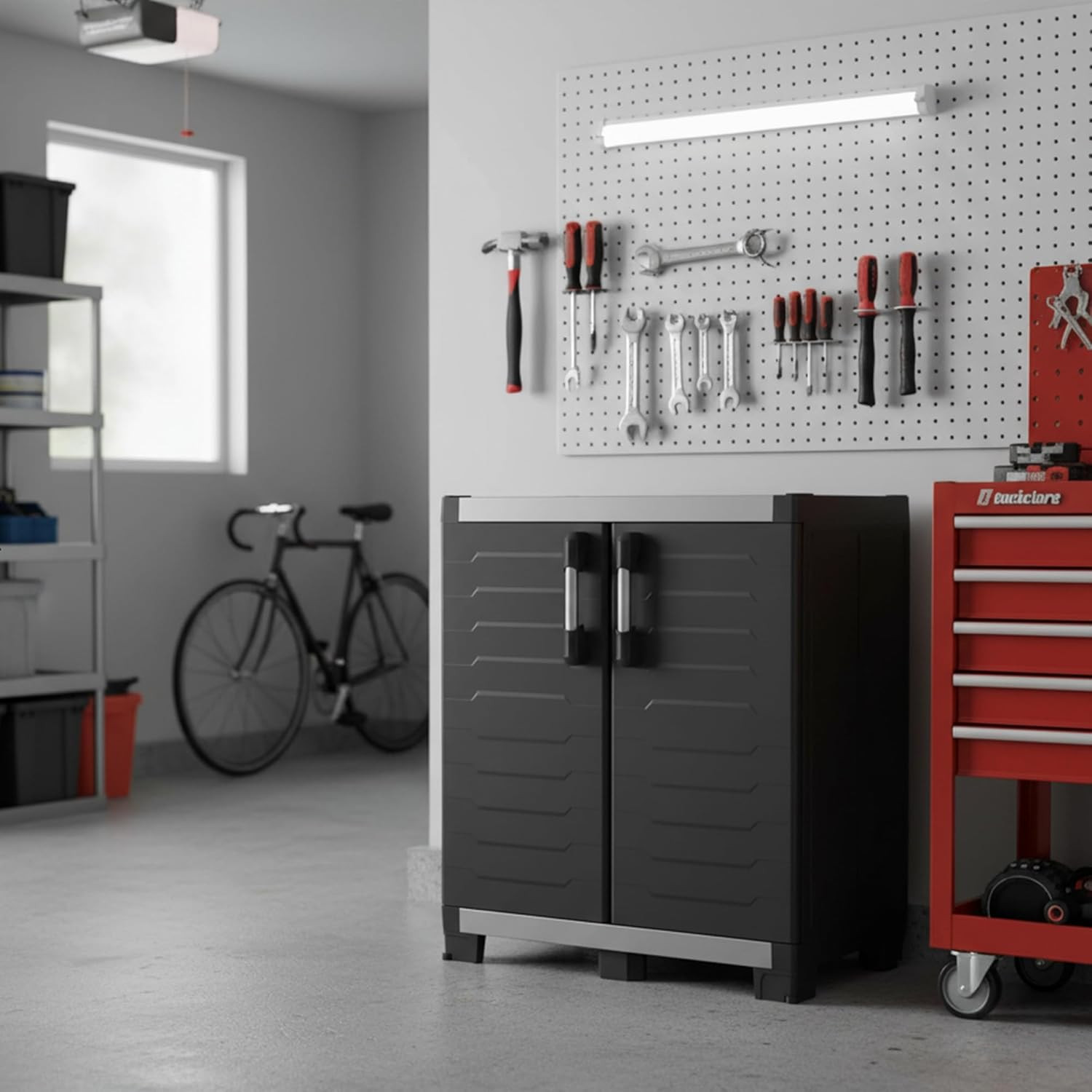 ARMADIO XL GARAGE BASSO 89X54H99 NERO