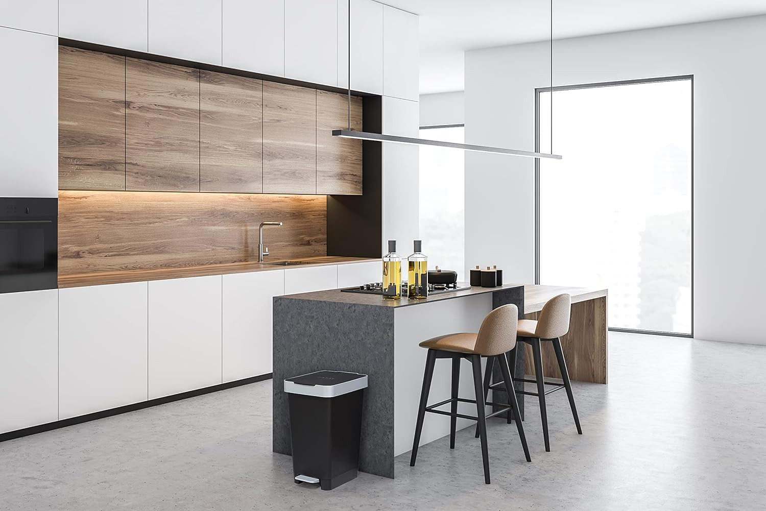 PATTUMIERA A PEDALE 25LT SMART NERO