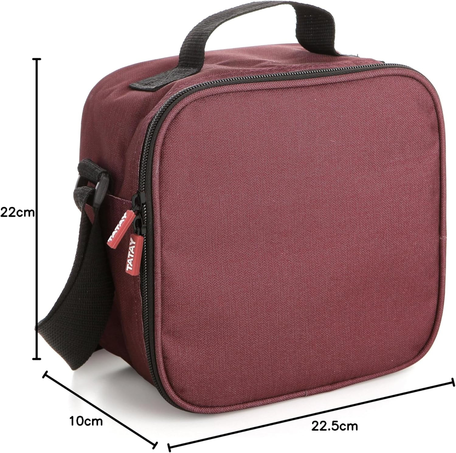 BORSA TERMICA FOOD+4CONT. CASUAL BORDO'