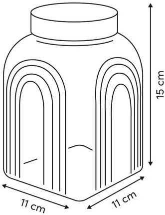 BARATTOLO ARCHE 1L VETRO E ACACIA