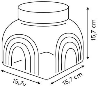 BARATTOLO ARCHE 2.4L VETRO E ACACIA
