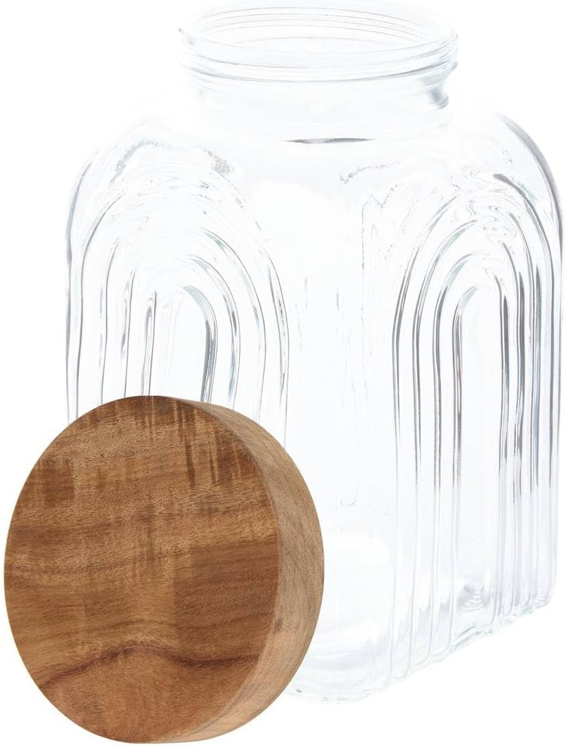 BARATTOLO ARCHE 4LT VETRO E ACACIA