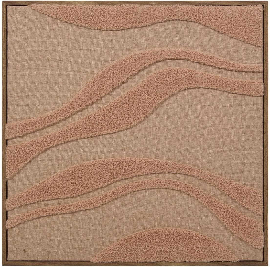 QUADRO 3D NOÉLIE 40X40CM TESSUTO ROSE BLUSH