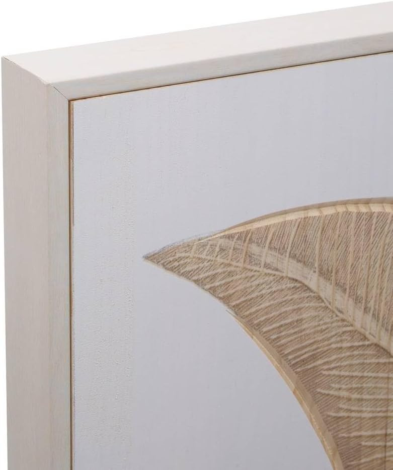 QUADRO APRIL CM.116X75 FOGLIE LEGNO