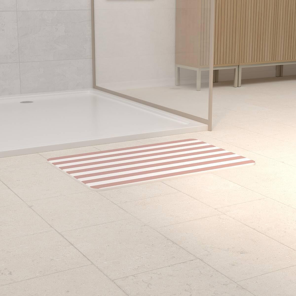 TAPPETO DA BAGNO STRIO CM.39X60 ROS