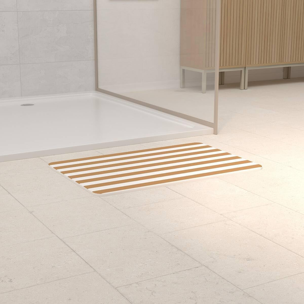 TAPPETO DA BAGNO STRIO CM. 39X60 OCRA