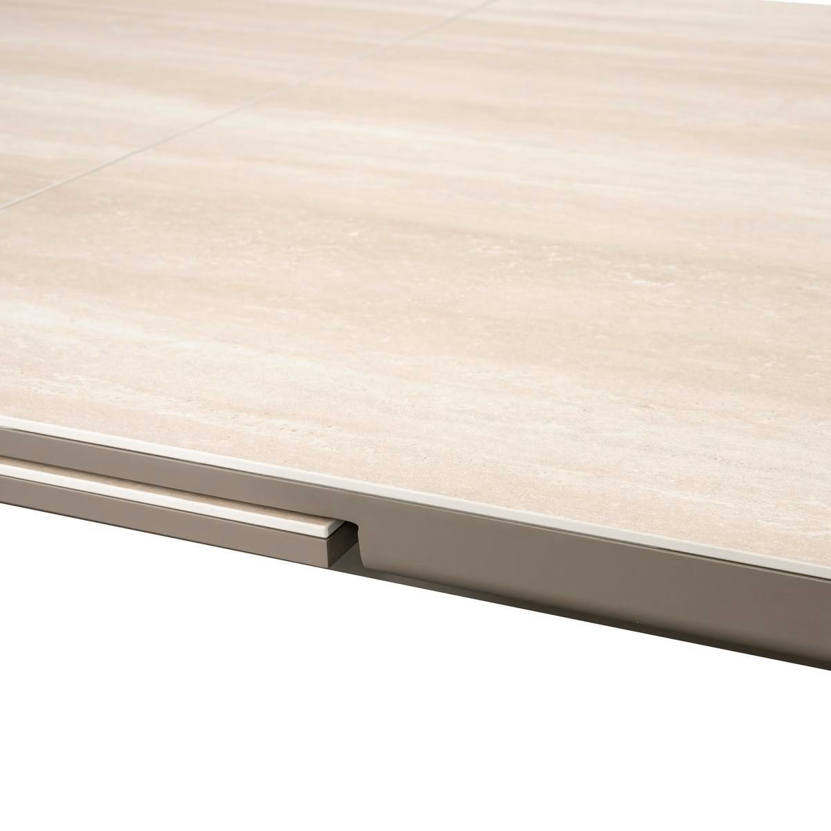 TAVOLO ALLUM.&PIETRA 259-339 C/6 POLTRONE ARGILLA