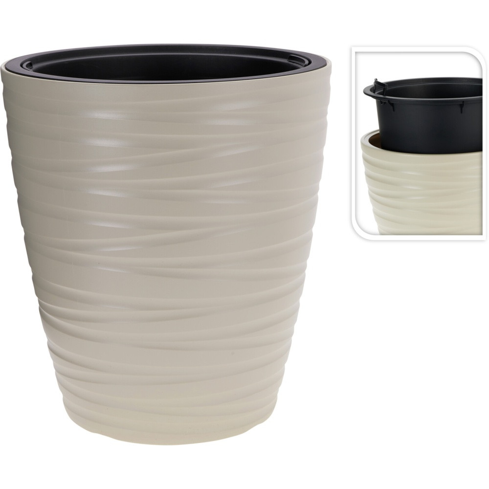 VASO FIORI D.47XH52CM TORTORA