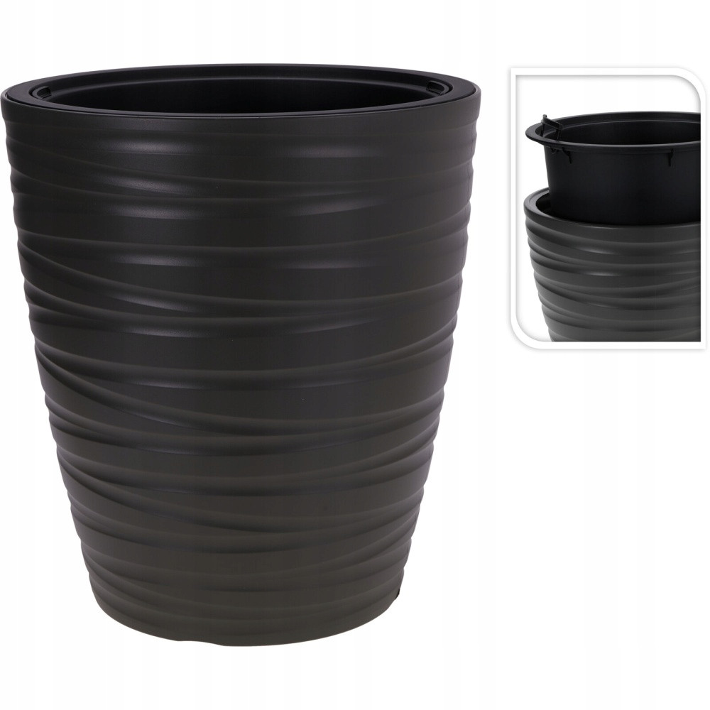 VASO 2IN1 D.47XH52CM GRIGIO