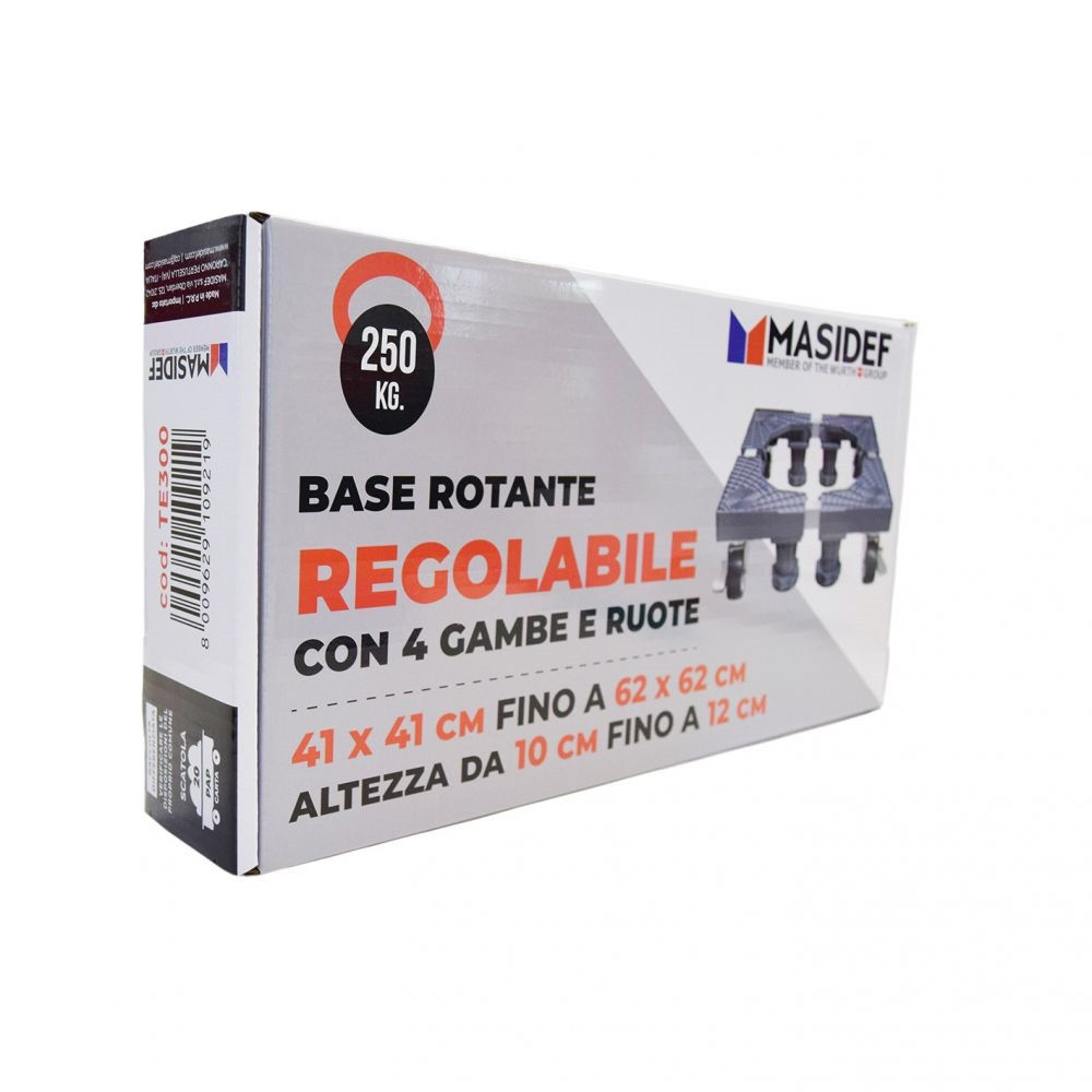 BASE ROTANTE 4 PIEDI&4 RUOTE 250KG