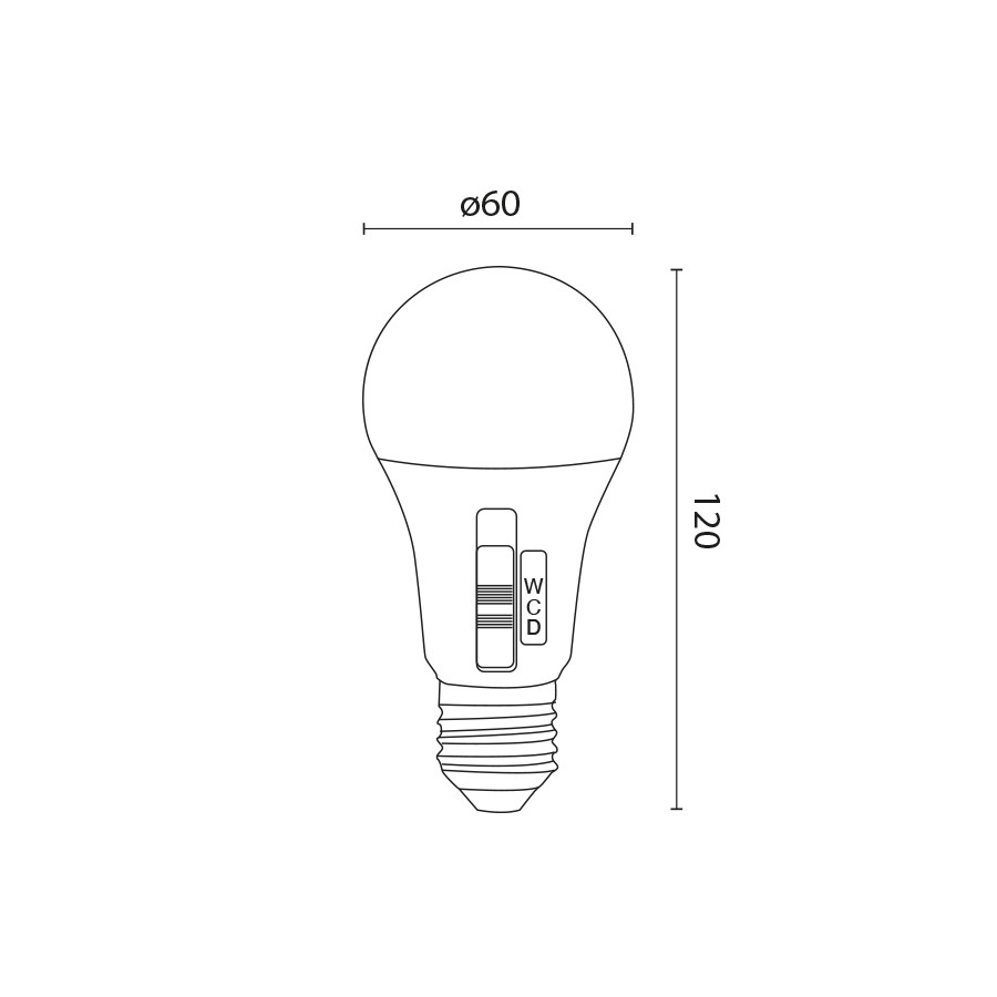 LAMPADA GOCCIA C/SENSORE TRICOLOR 12 WATT