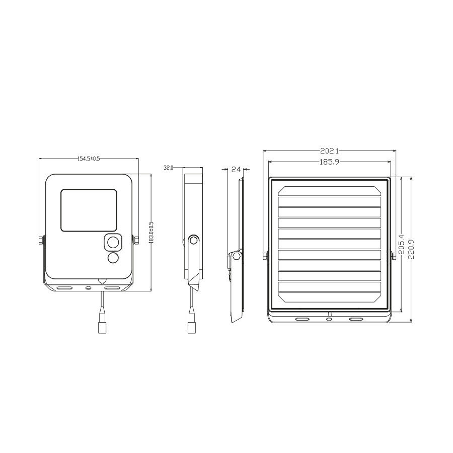 PROIETTORE SOLARE 15W 1900LMN TRICOLOR