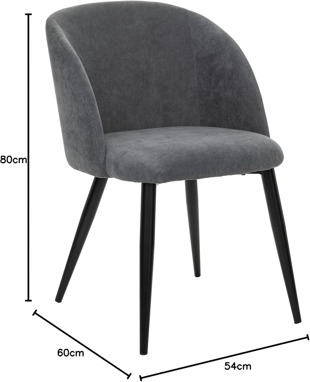 SEDIA CELESTE CON GAMBE NERE/GRIGIO