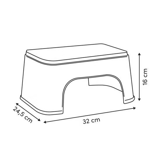 SGABELLO IN PLAS. CM.24.5X15.5X32H