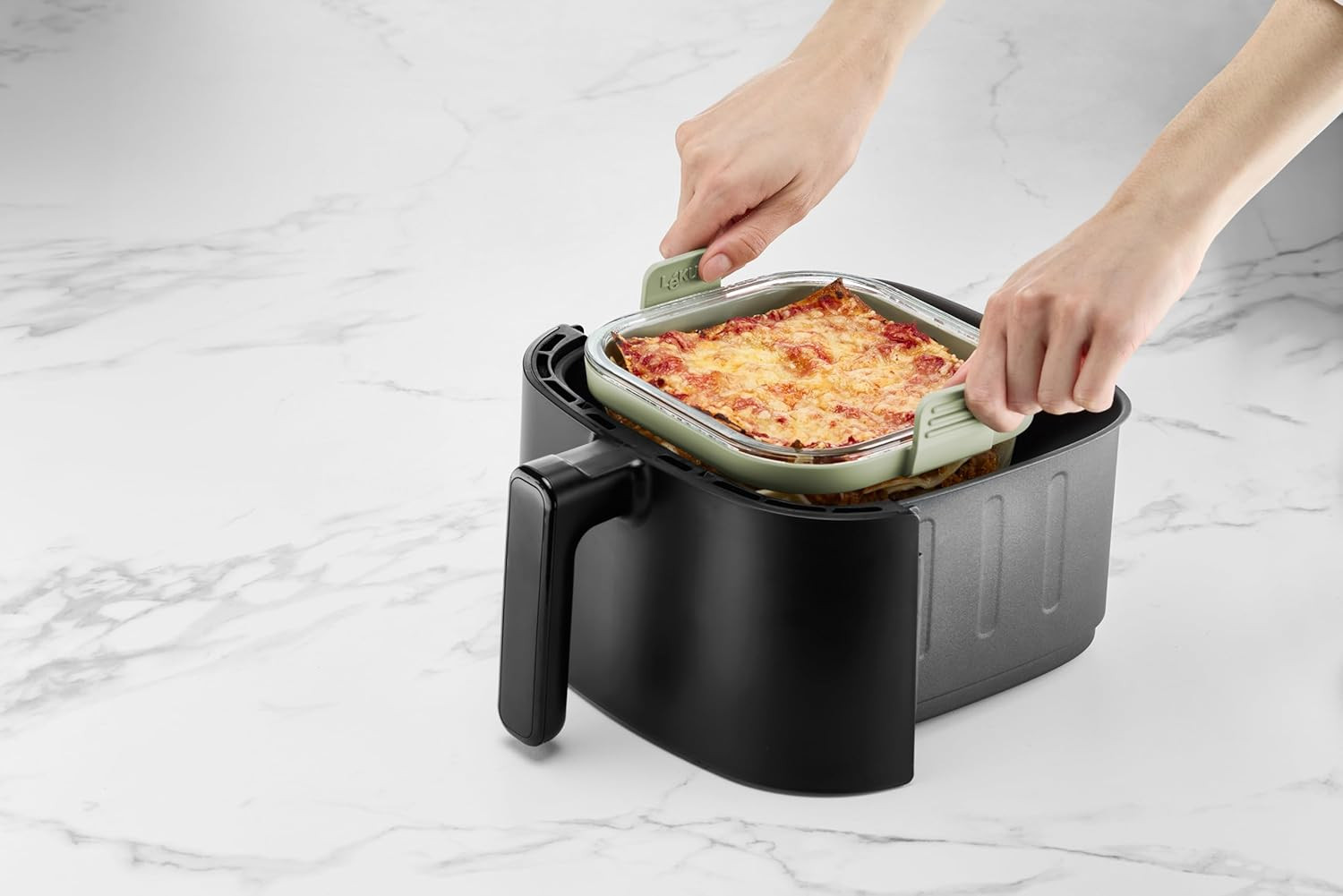 CESTELLO QUADRATO VETRO FRIGGITRICE LT.5