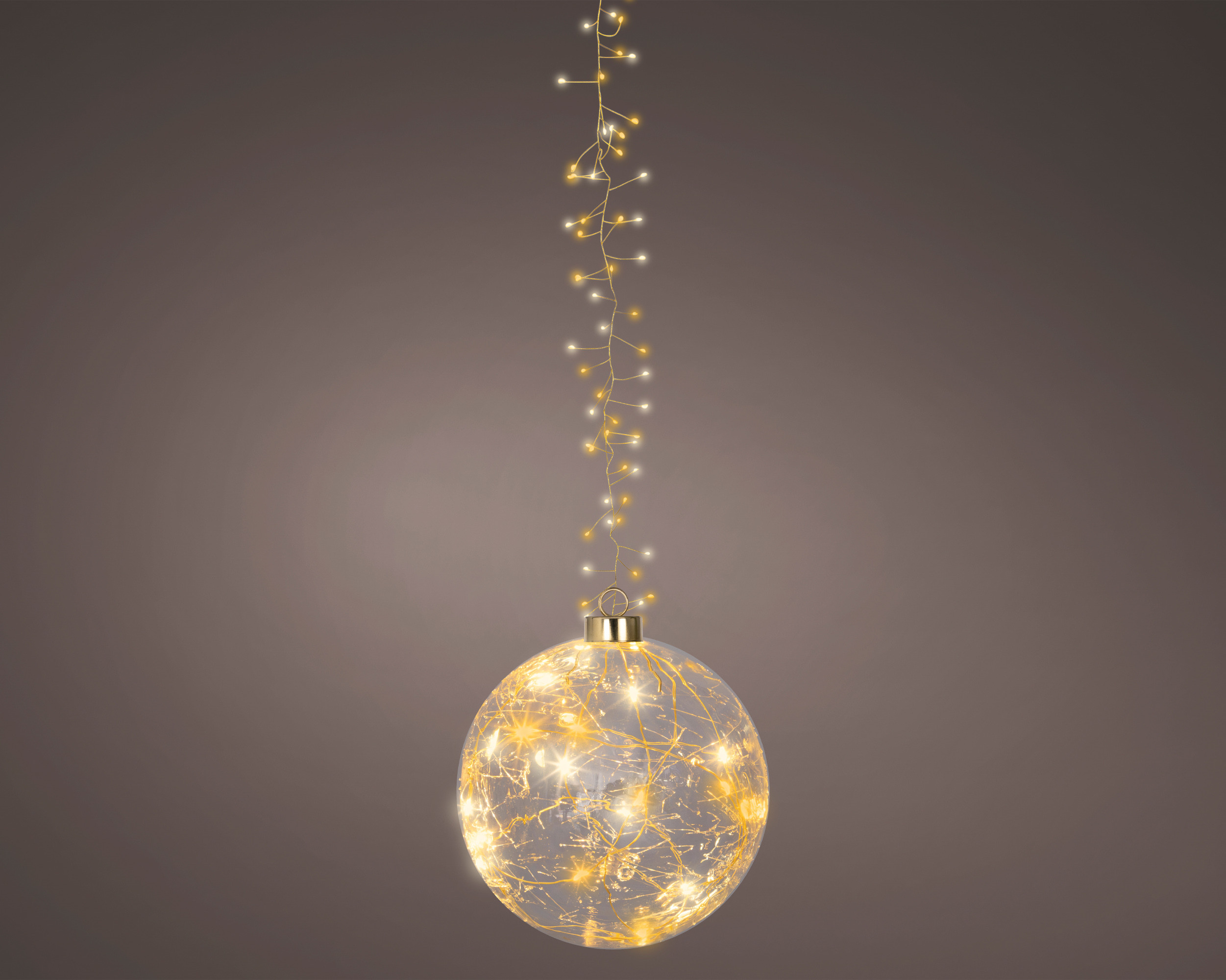 PEND.PALLA LUMINOSA D.14 LUCE CALDA