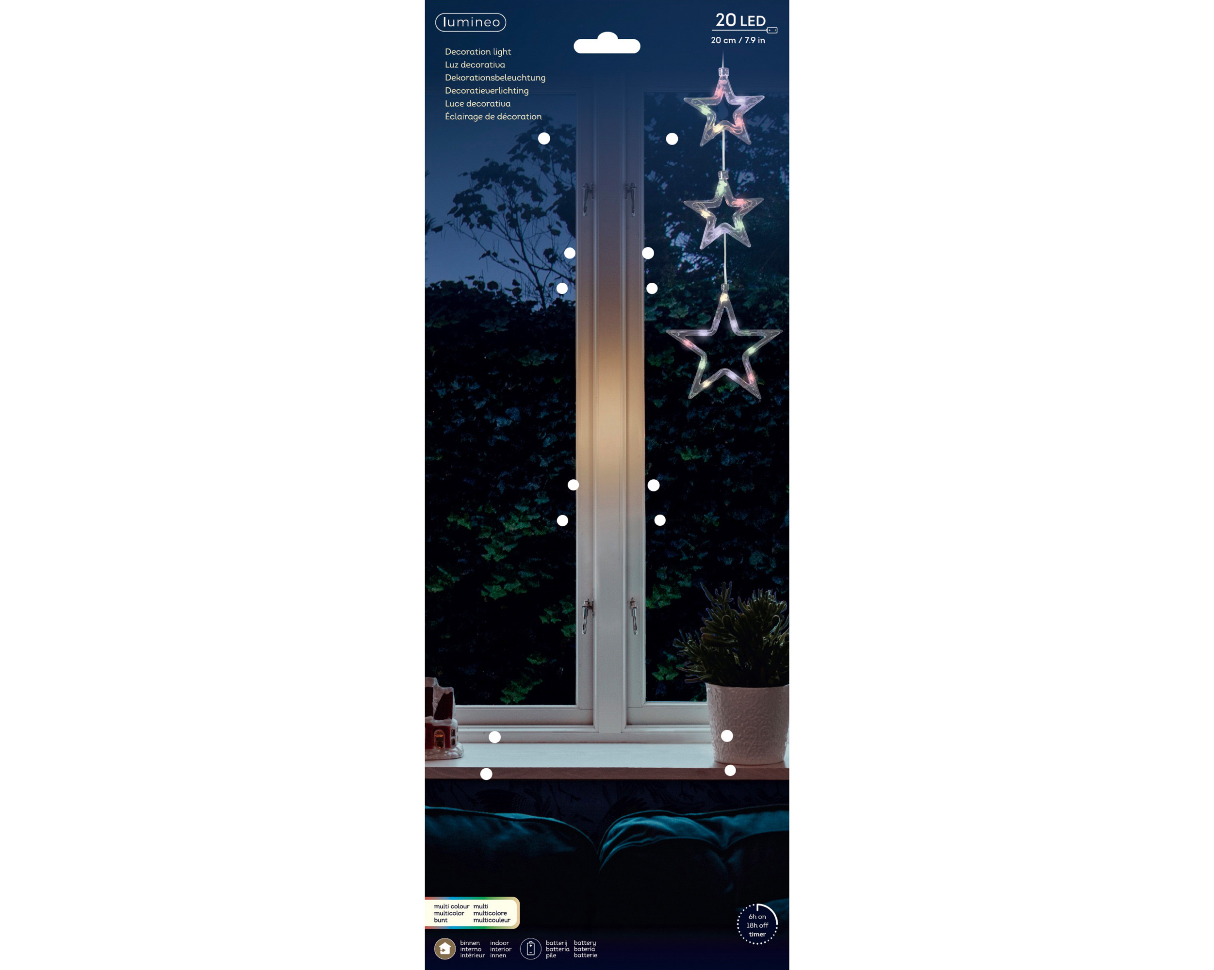 MICRO LED STELLE P/FIN.H.42 20LED