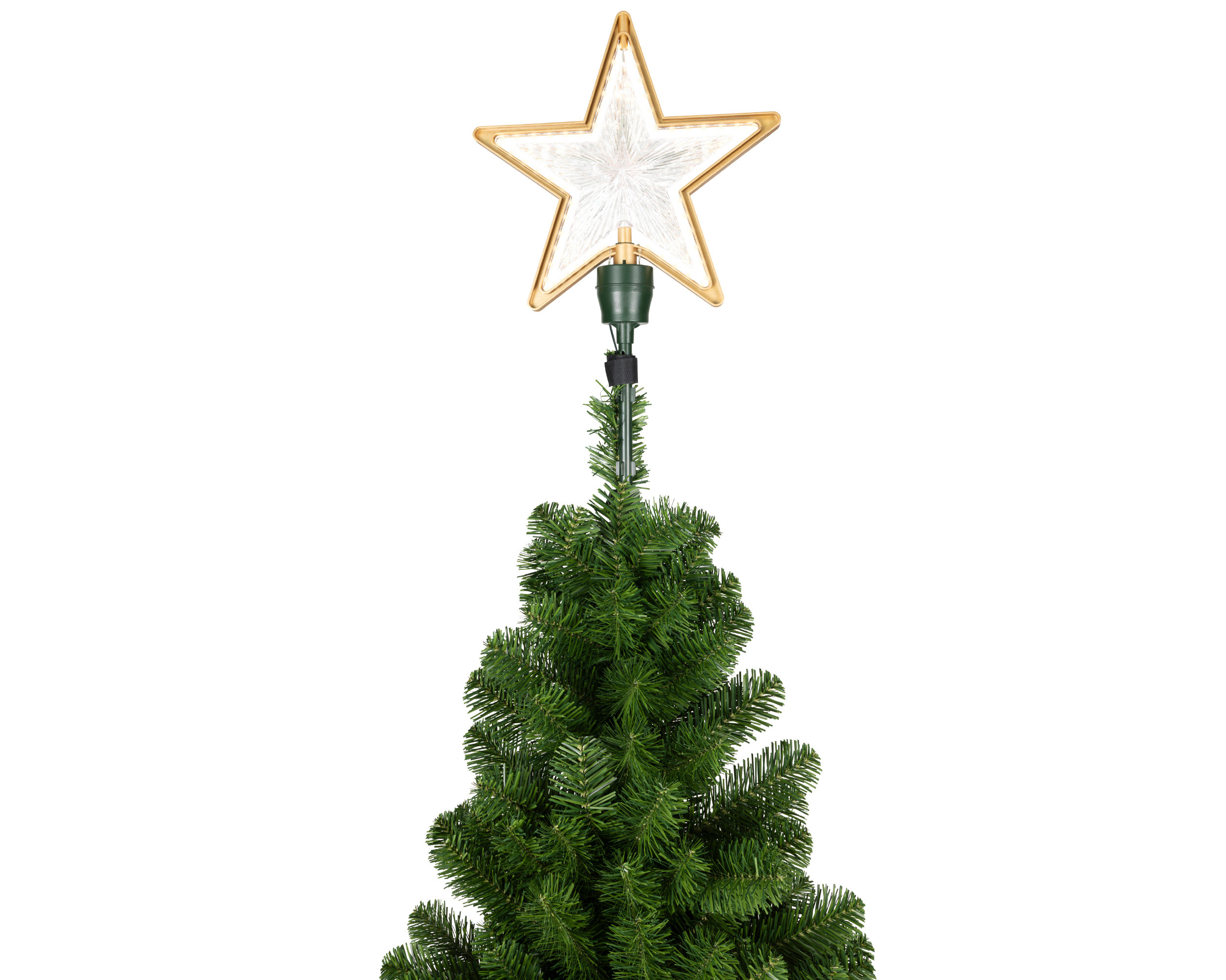 PUNTALE STELLA LED 54.5H ORO LUCE CALDA