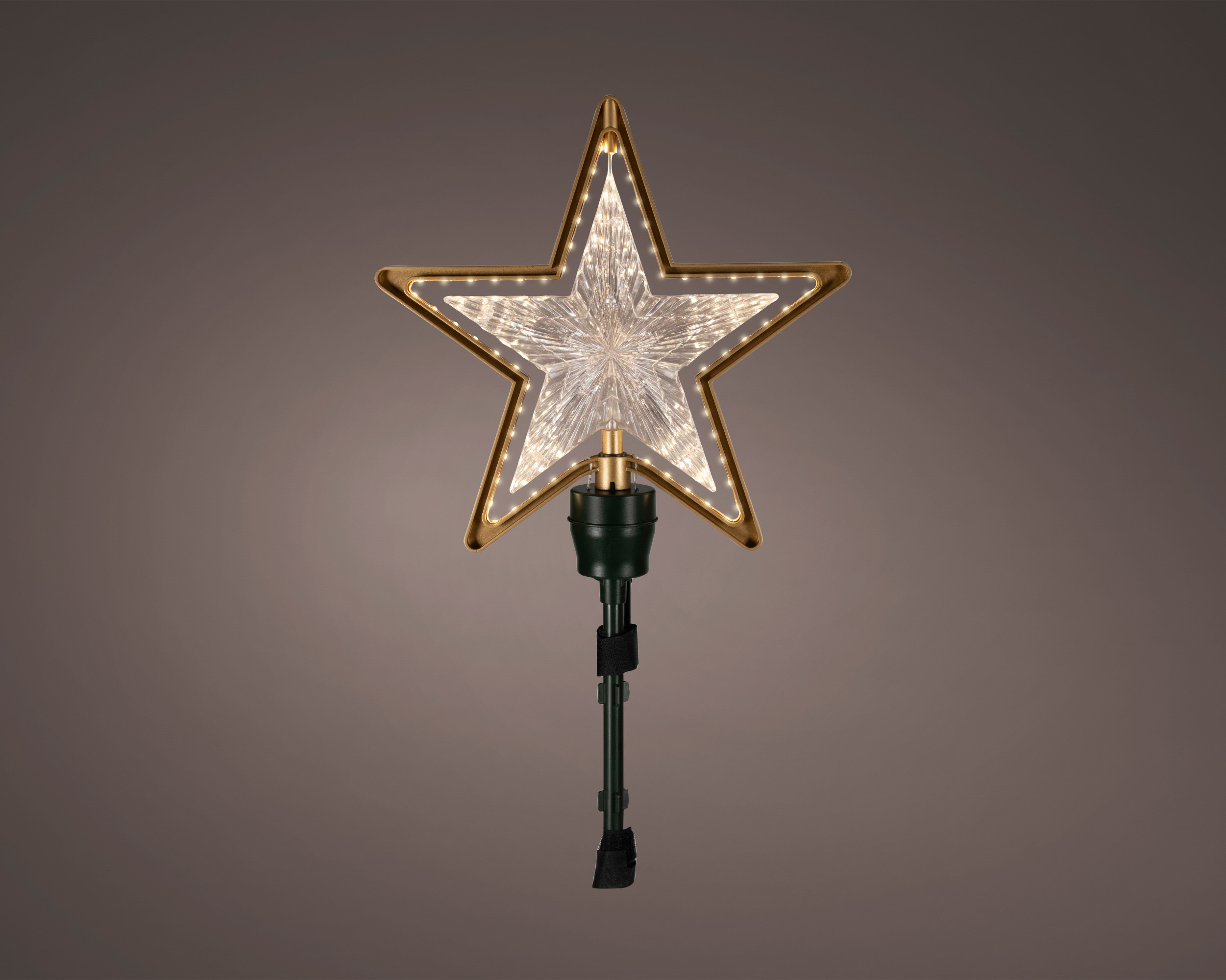 PUNTALE STELLA LED 54.5H ORO LUCE CALDA