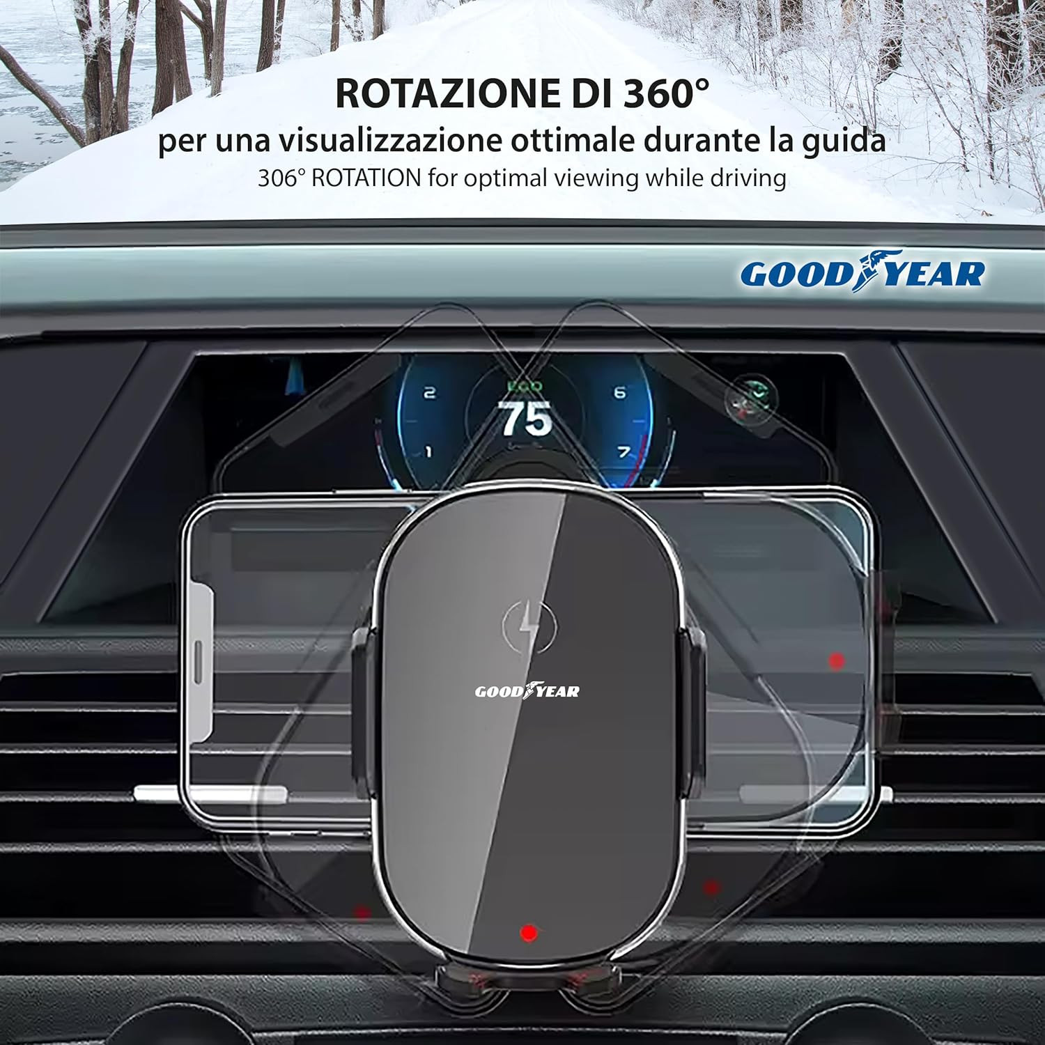 GOODYEAR PORTATELEFONO CON CARICA INDUZIONE