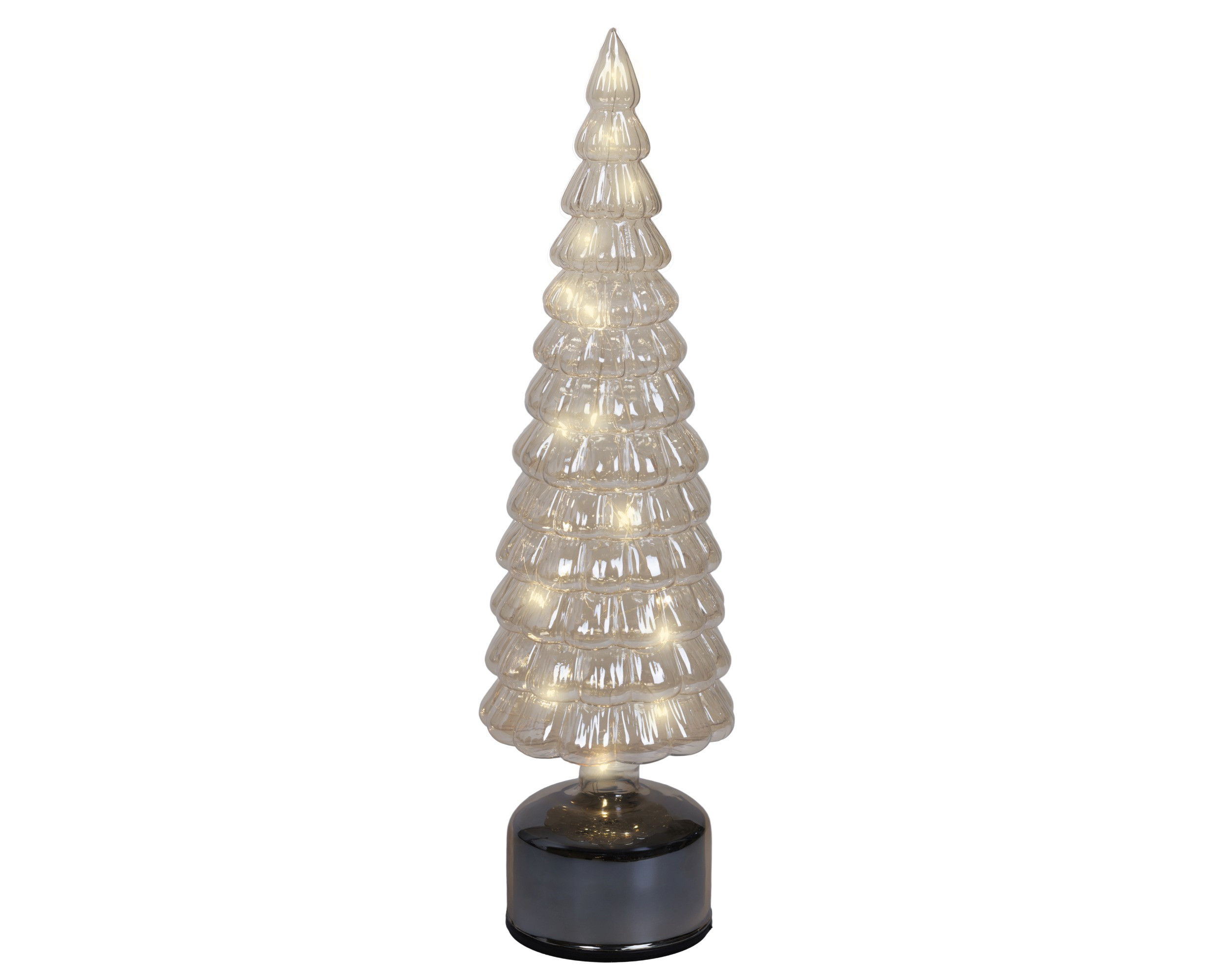 ALBERO CON LED ROTANTE VETRO D.11X39H