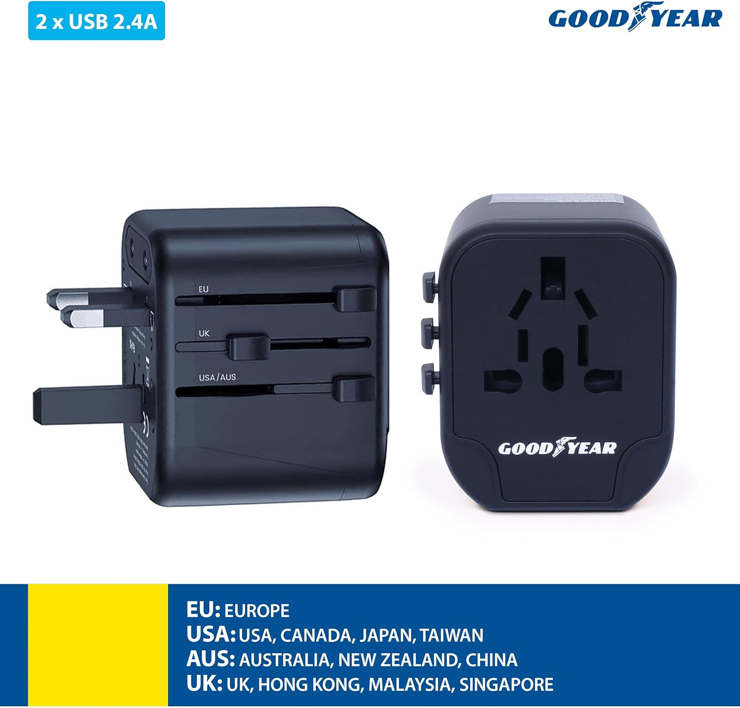 GOODYEAR ADATTATORE ALIMENT.DA VIAGGIO