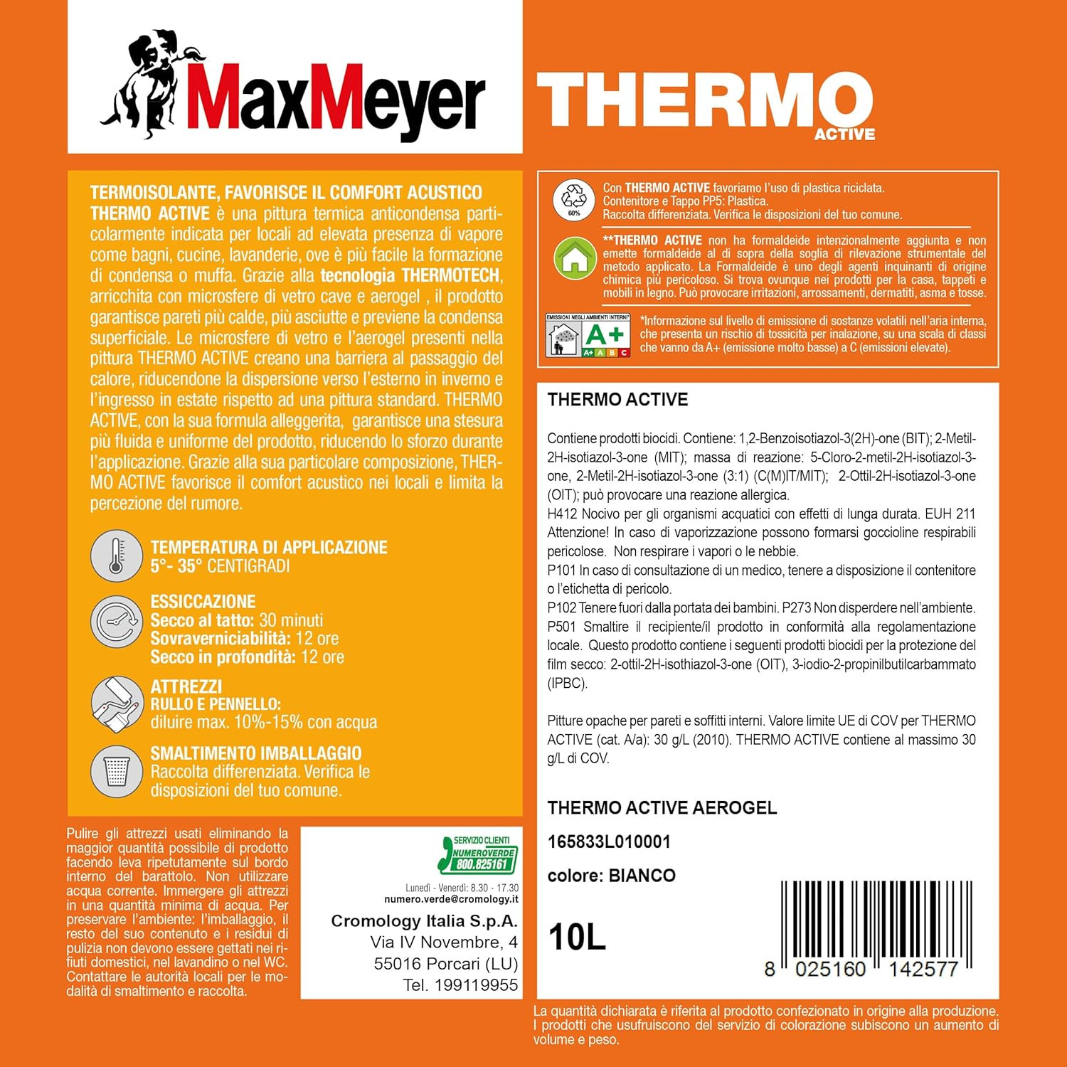 PITTURA THERMO ACTIVE BIANCA LT.10