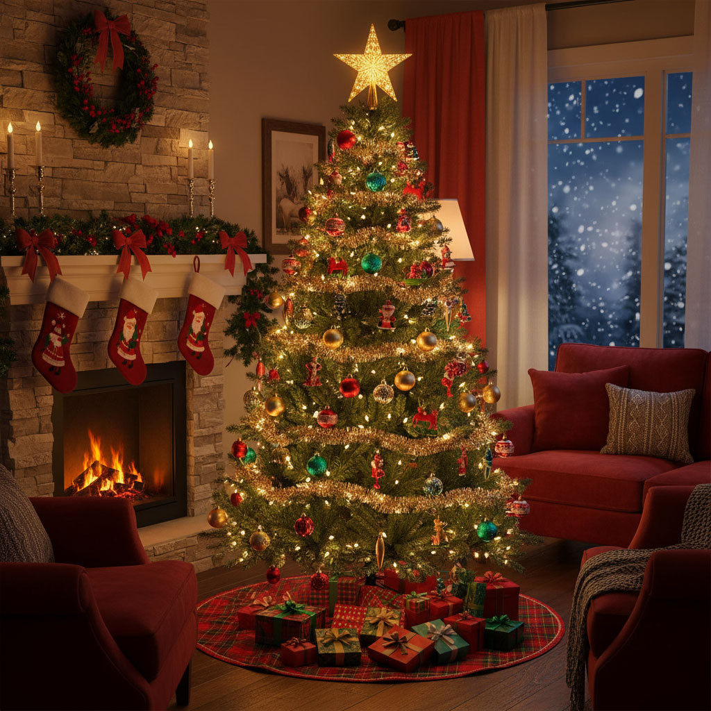ALBERO DI NATALE SILICONE CM.240 C/2000 LED 1598 P
