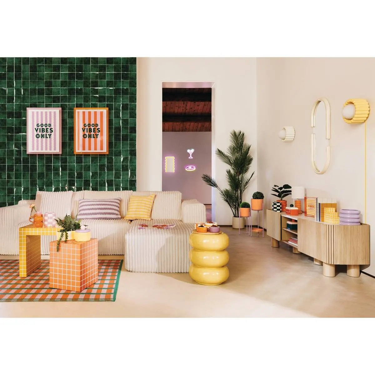 LAMPADA VINAS H.33 CERAMICA ARANCIONE