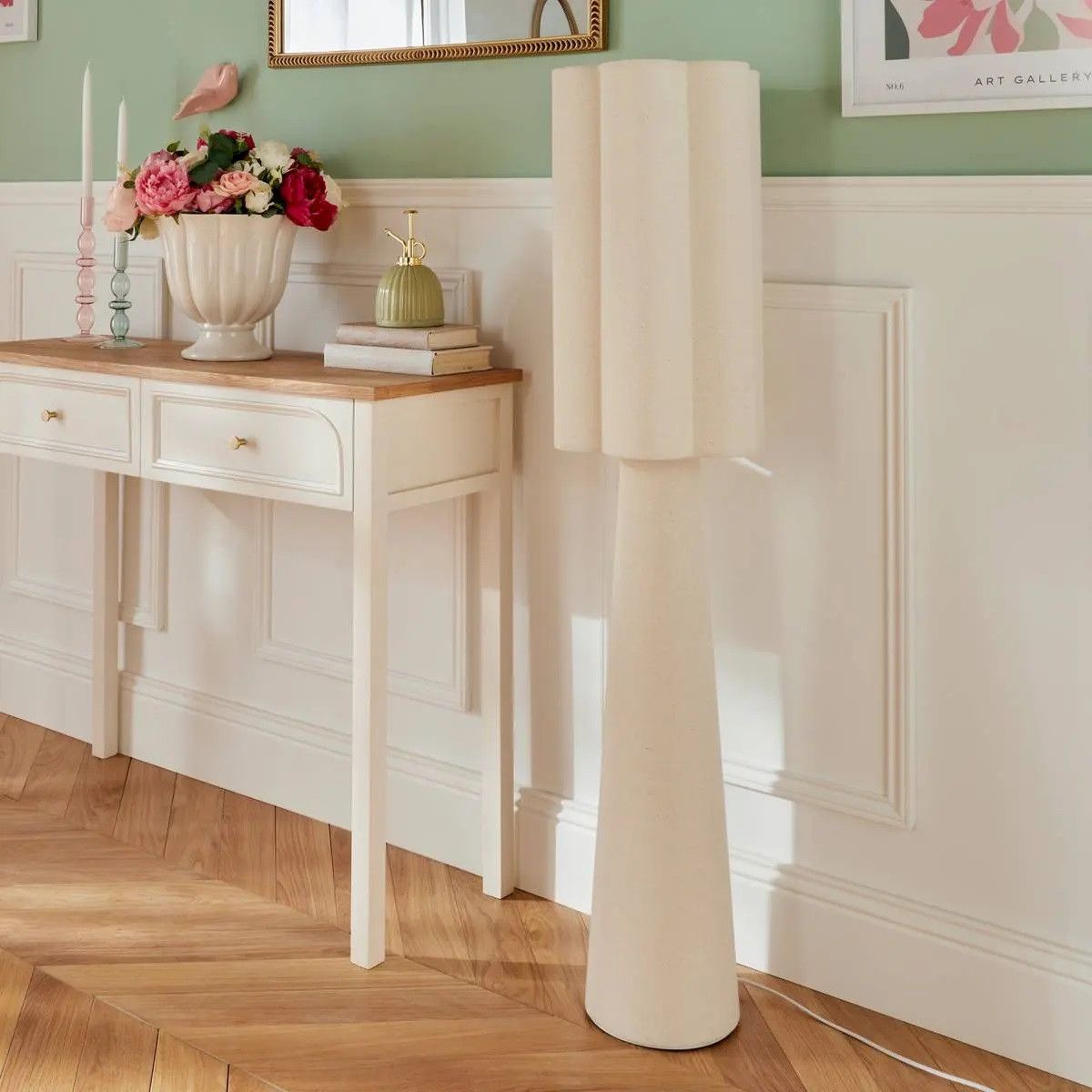 LAMPADA DA TERRA BLANCA H.124 BEIGE