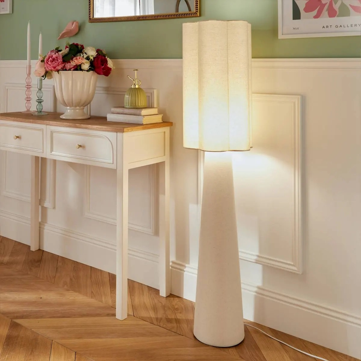LAMPADA DA TERRA BLANCA H.124 BEIGE